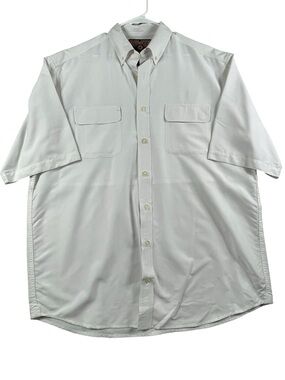 Duluth Trading Co. Short Sleeve Button Down Office Casual Outdoor Shirt - Sz XLT